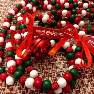 Sparkling Christmas Garland Over 130 Inches With‎ Bells